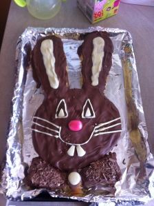 Easter Bunny Chocolate Cake